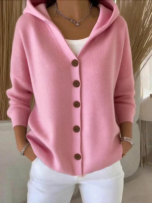 Felicia | Trendy Knit Cardigan with Hood