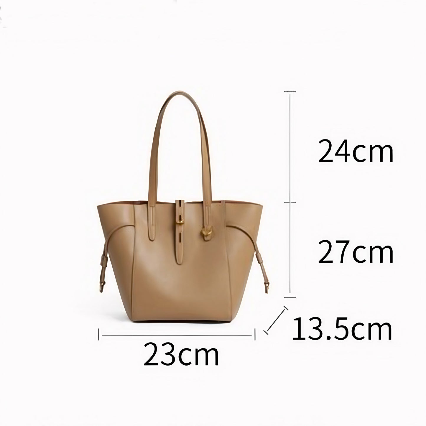 Lysiana | Vintage Lock Leather Tote