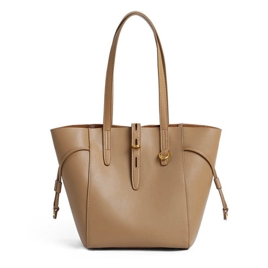 Lysiana | Vintage Lock Leather Tote
