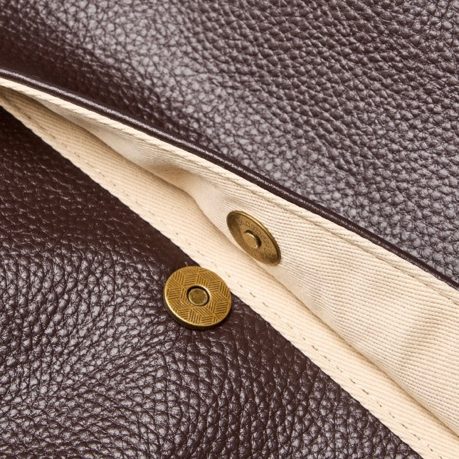 Lysiana | Retro Genuine Leather Minimalist Tote