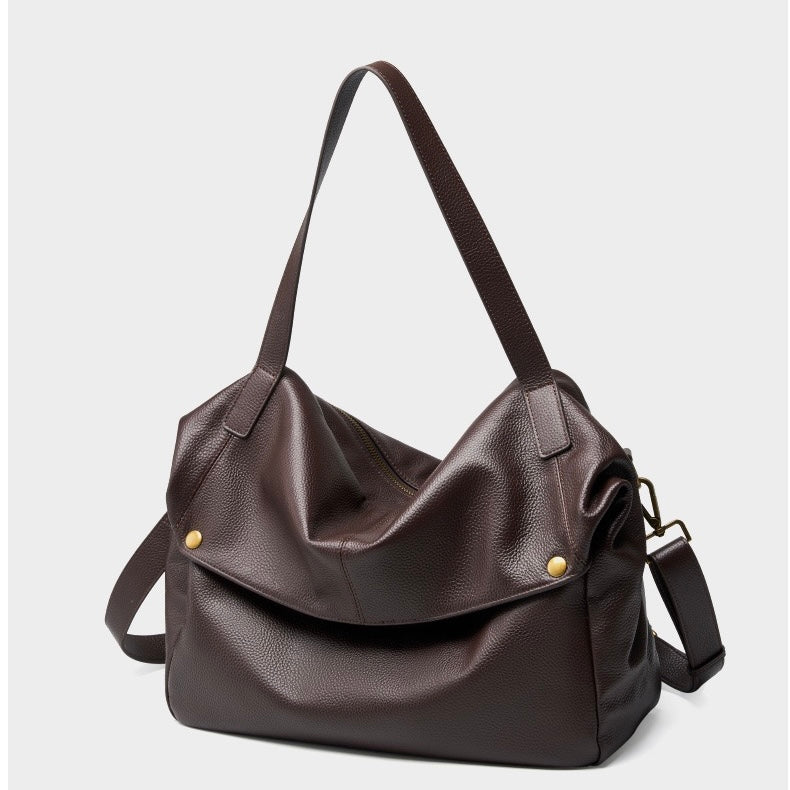 Lysiana | Retro Genuine Leather Minimalist Tote