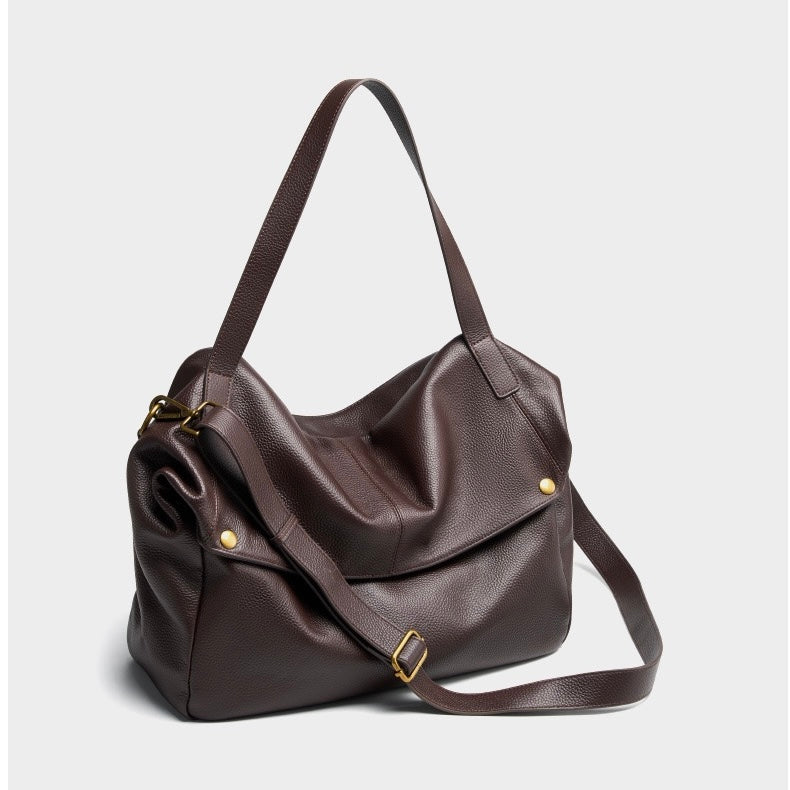 Lysiana | Retro Genuine Leather Minimalist Tote