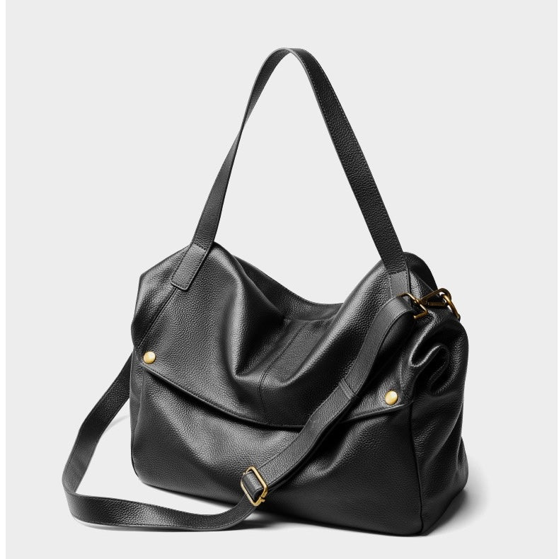 Lysiana | Retro Genuine Leather Minimalist Tote
