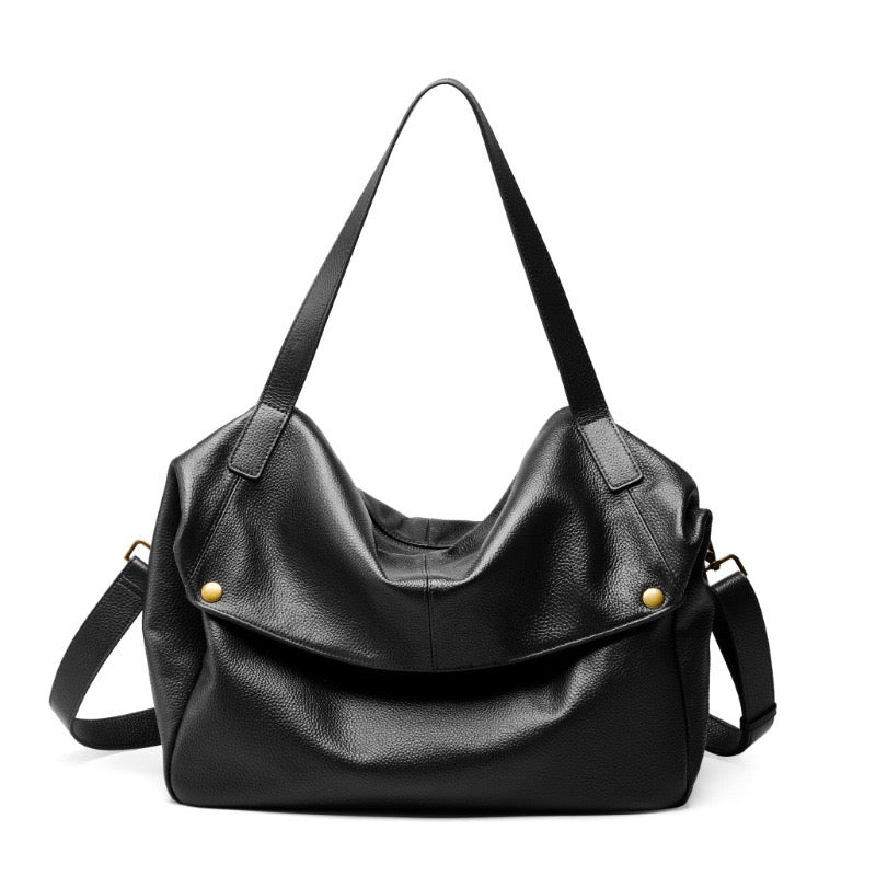 Lysiana | Retro Genuine Leather Minimalist Tote