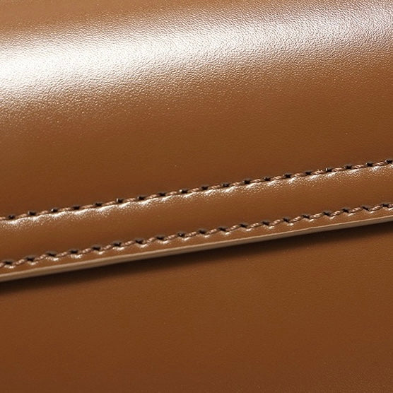 Lysiana | Genuine Leather Baguette Shoulder Bag