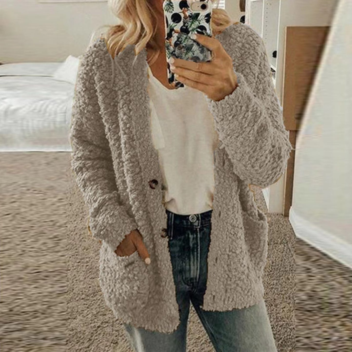 WoolAura™ | Oversized Cardigan Jacket