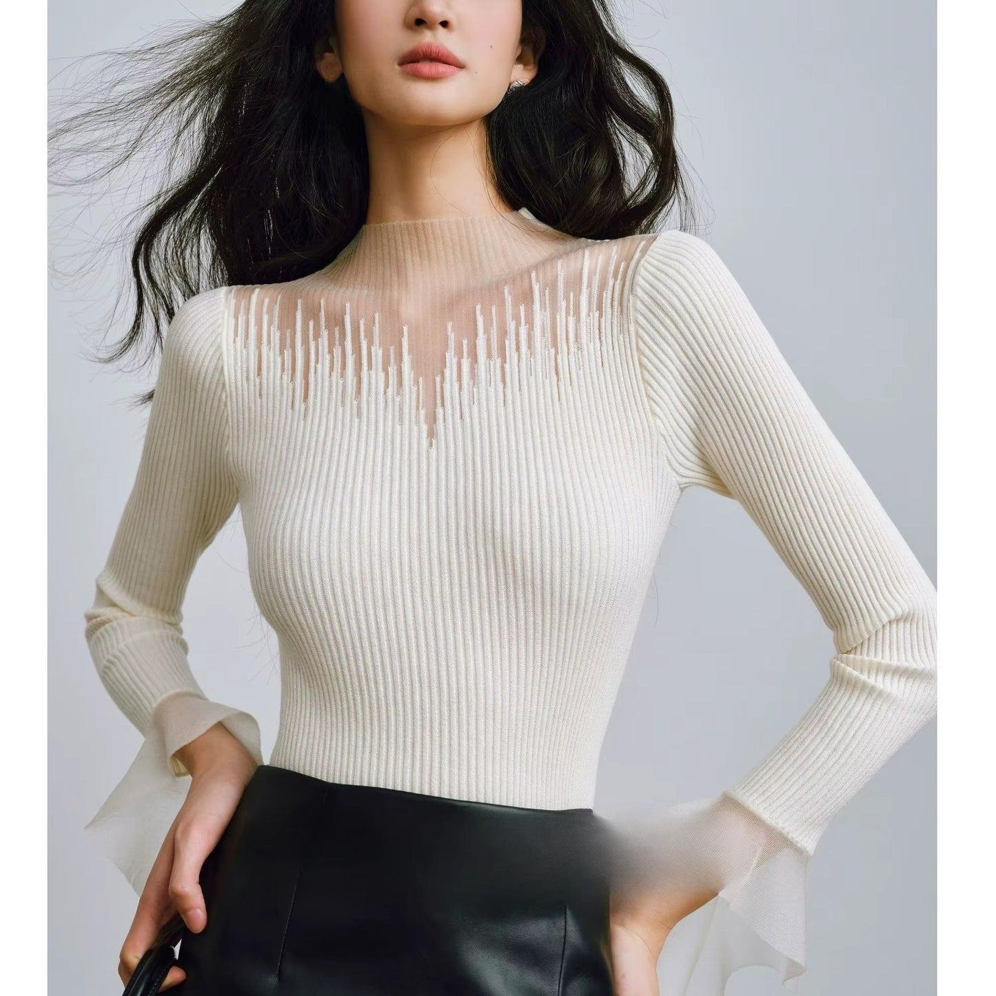 Lysia | Ruffle Sleeve Pullover