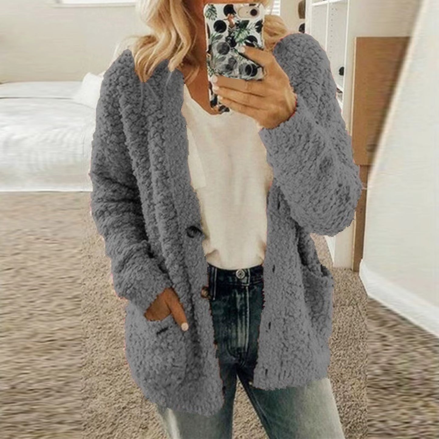 WoolAura™ | Oversized Cardigan Jacket