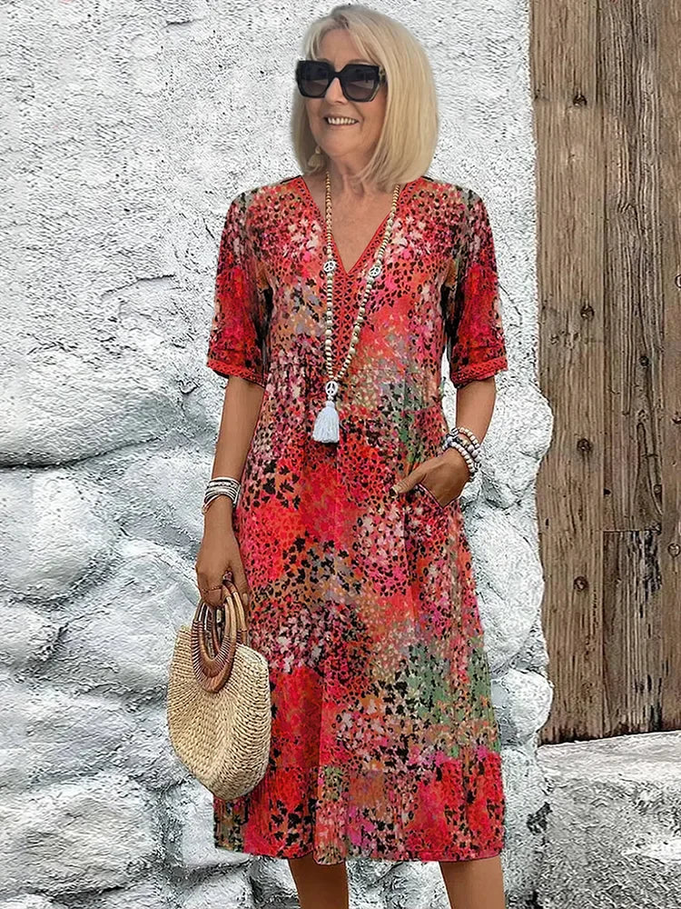 the Lysiana Mid Length Dress