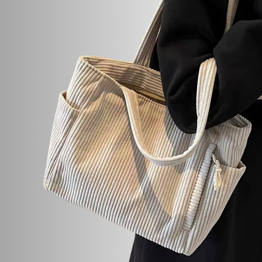 Lysiana Tilda |  Textured Tote with Cord Detail