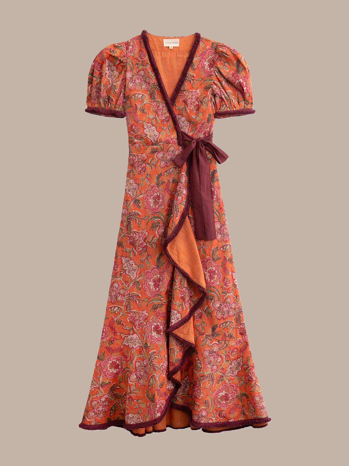 Elegant Pink Short Sleeve Maxi Dress