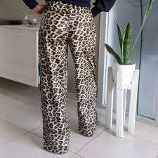 Leopard Diamanté Flared Jeans