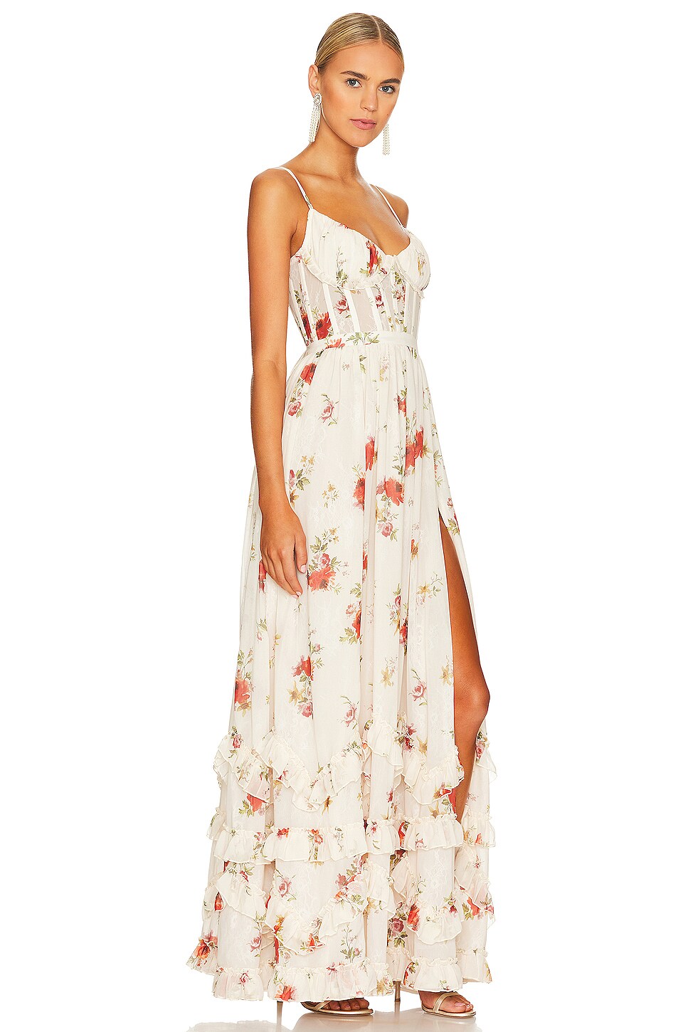 Sonia | Romantic Floral Midi Dress