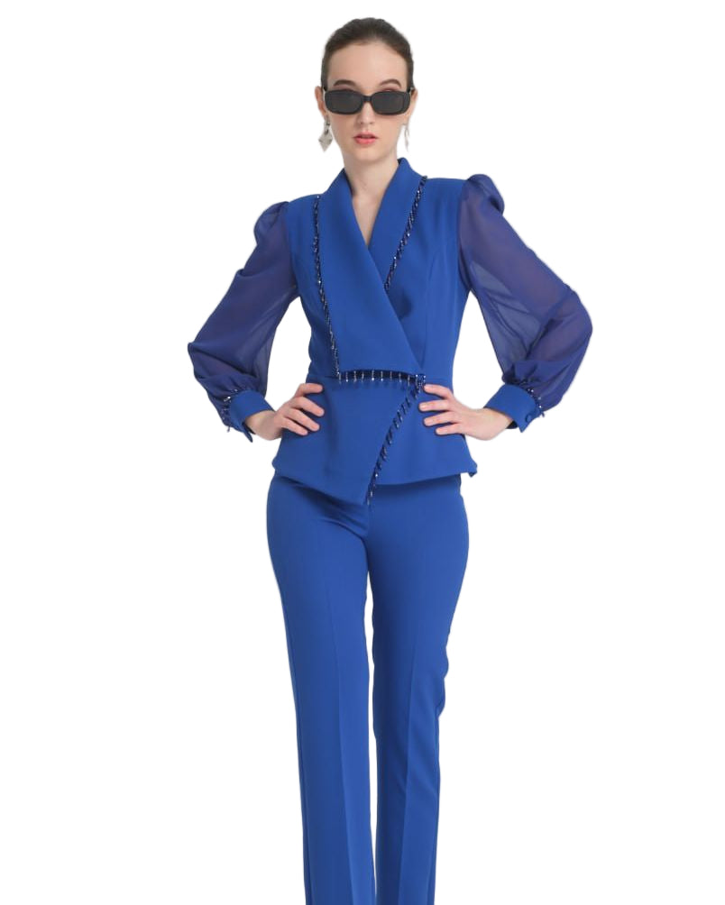 Aveline | Asymmetrical Luxe Suit Set