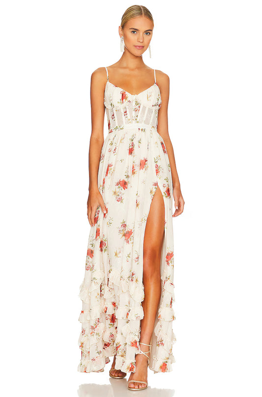 Sonia | Romantic Floral Midi Dress