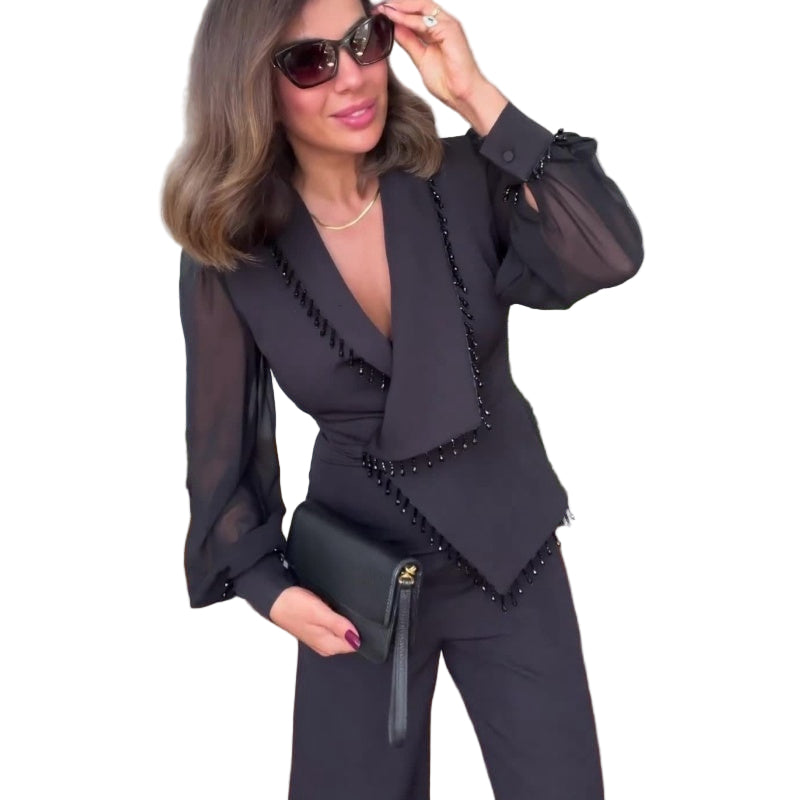Aveline | Asymmetrical Luxe Suit Set