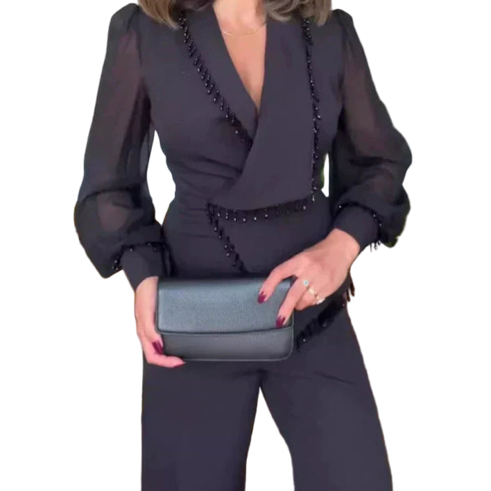 Aveline | Asymmetrical Luxe Suit Set
