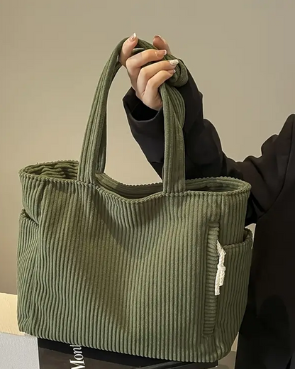 Lysiana Tilda |  Textured Tote with Cord Detail