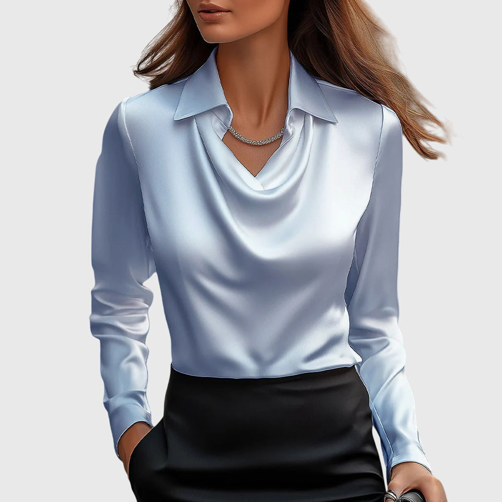 Aurelia | Elegant Drape Blouse