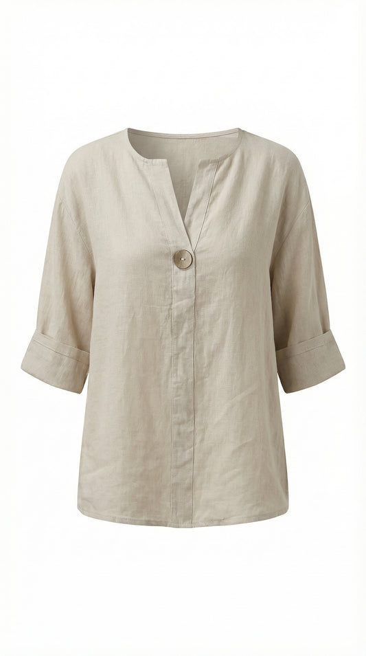 Zamma | Relaxed V-Neck Top