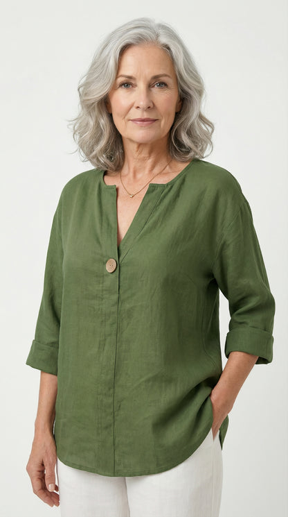 Zamma | Relaxed V-Neck Top