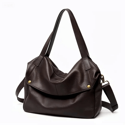 Lysiana | Retro Genuine Leather Minimalist Tote