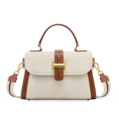 Lysiana | Structured Leather Top Handle Bag