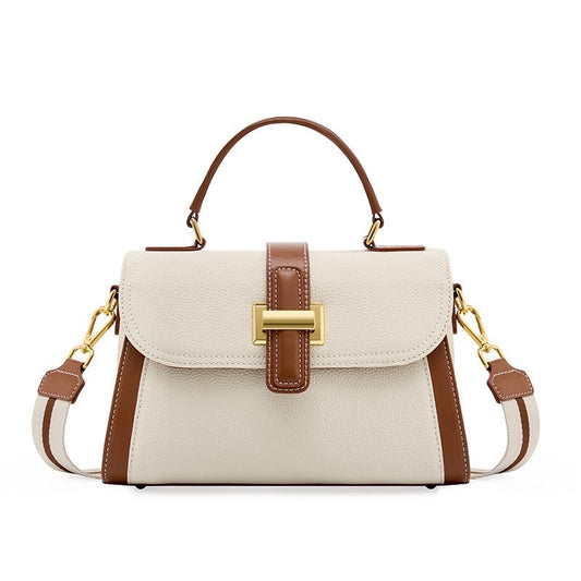 Lysiana | Structured Leather Top Handle Bag