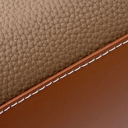 Lysiana | Structured Leather Top Handle Bag