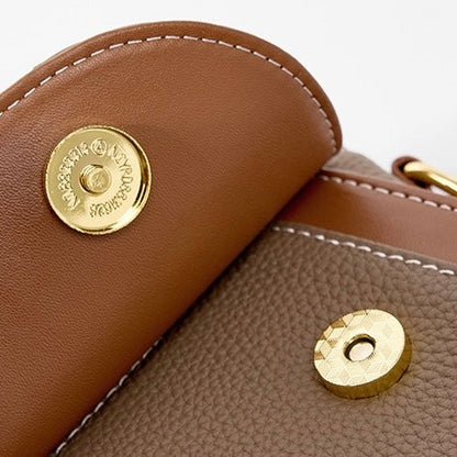 Lysiana | Structured Leather Top Handle Bag