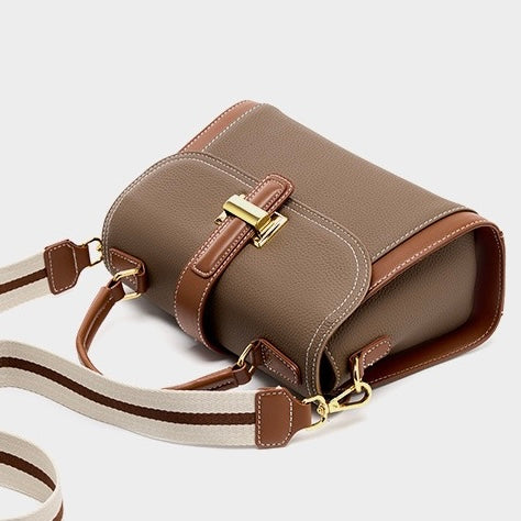 Lysiana | Structured Leather Top Handle Bag