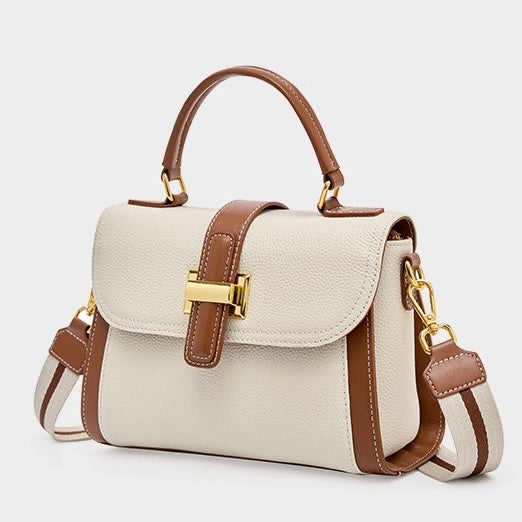 Lysiana | Structured Leather Top Handle Bag