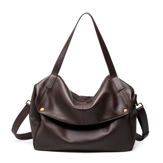 Lysiana | Retro Genuine Leather Minimalist Tote