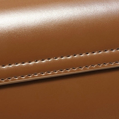 Lysiana | Genuine Leather Baguette Shoulder Bag
