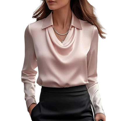 Aurelia | Elegant Drape Blouse