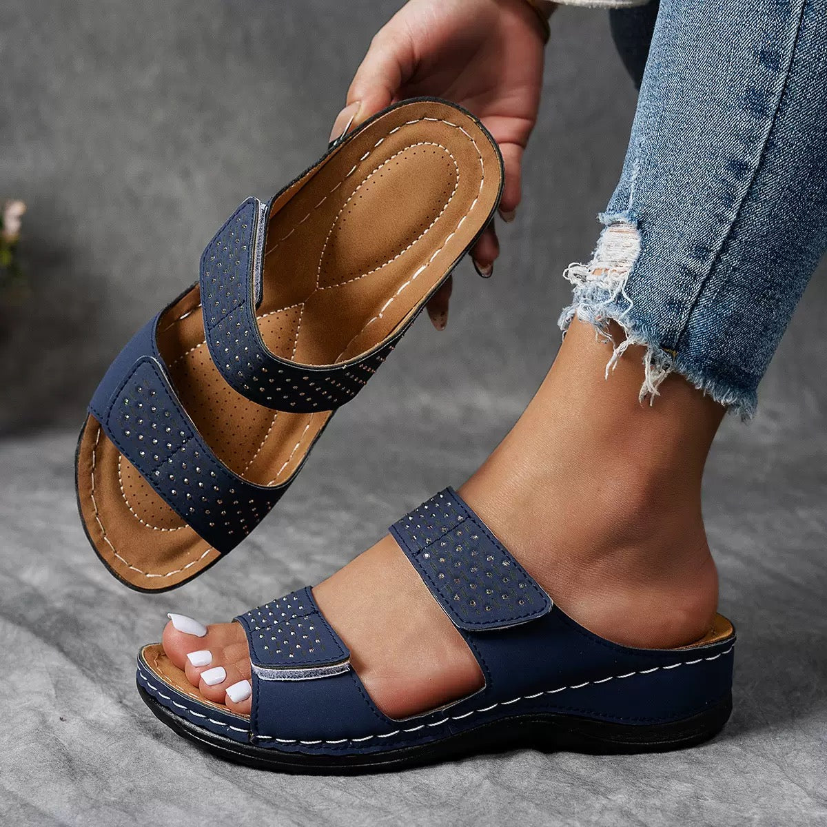 Ortholuxe™ – Breathable orthopedic slip-on sandals