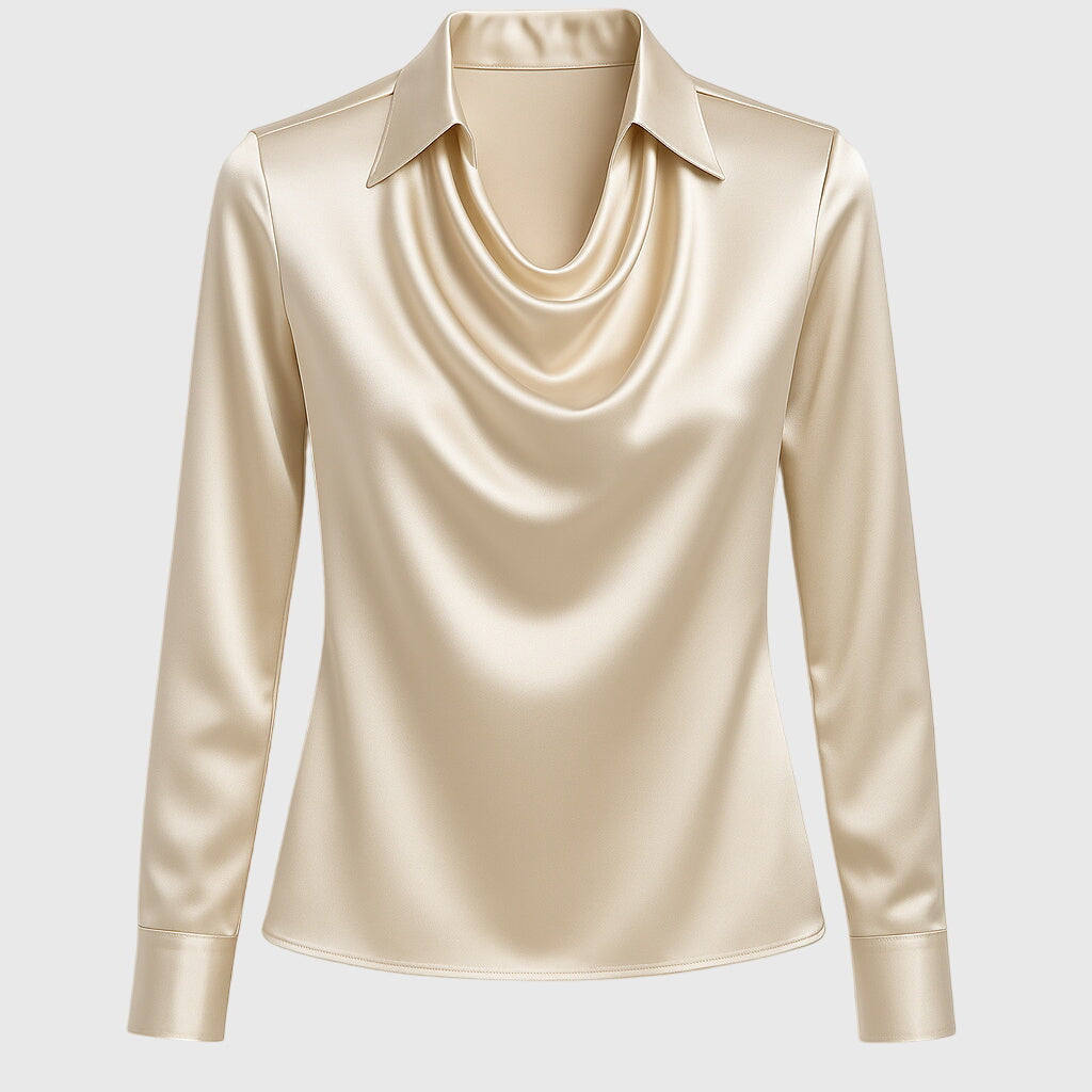 Aurelia | Elegant Drape Blouse
