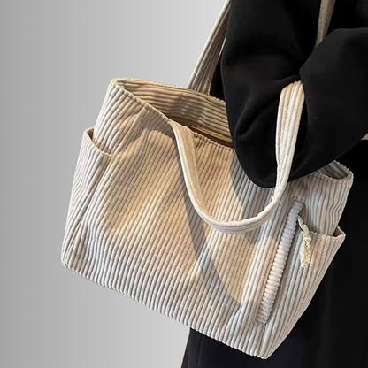 Lysiana Tilda |  Textured Tote with Cord Detail