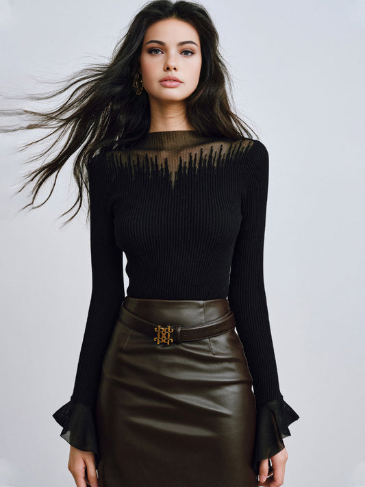 Lysia | Ruffle Sleeve Pullover