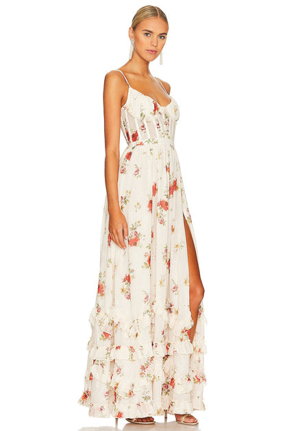 Sonia | Romantic Floral Midi Dress