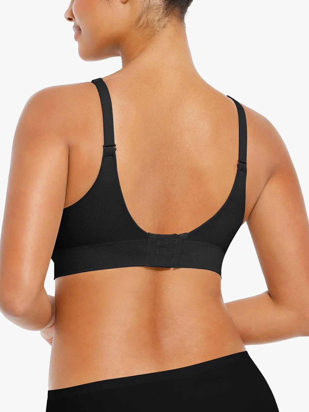 Seamless Wireless V-Neck Push-Up Bra